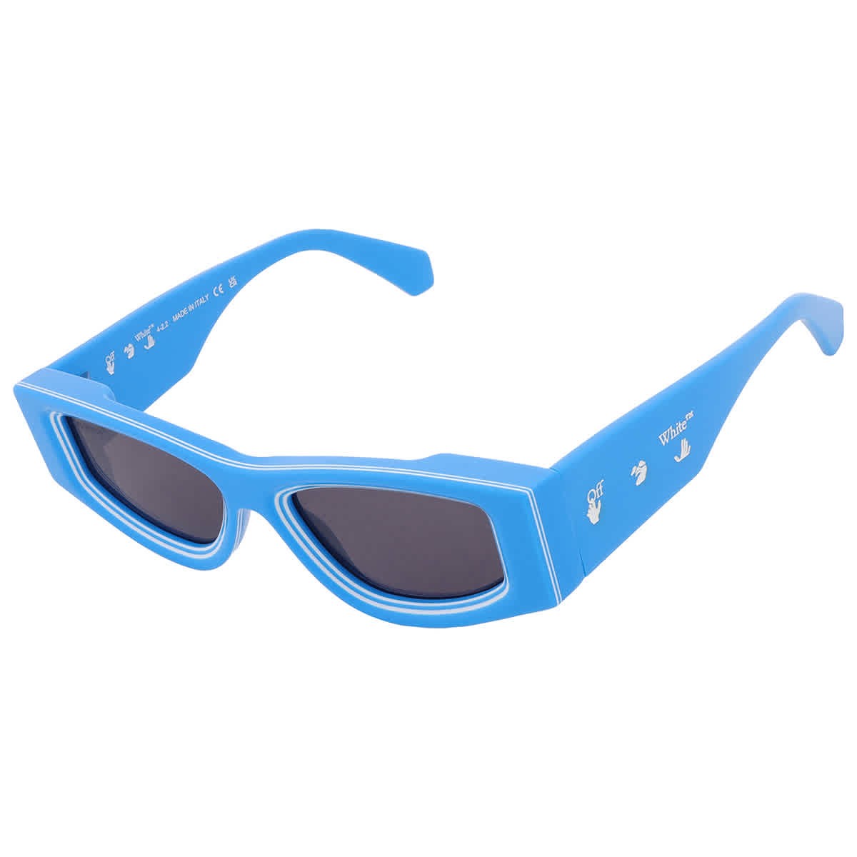 Off-White Andy Dark Grey Irregular Unisex Sunglasses OERI047 4507 53