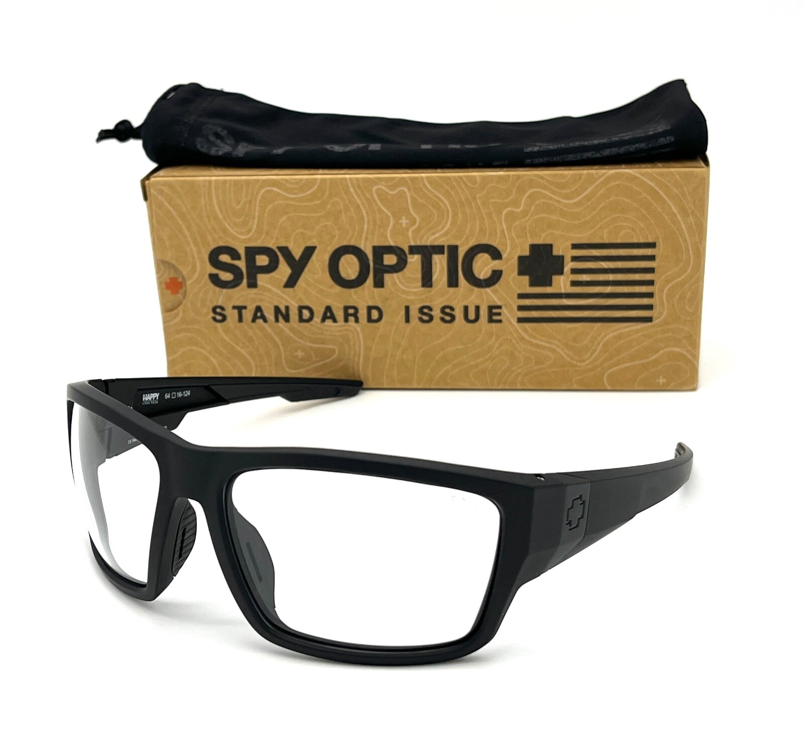 SPY DIRTY MO TECH SOSI ANSI Matte Black / Clear 64mm Sunglasses