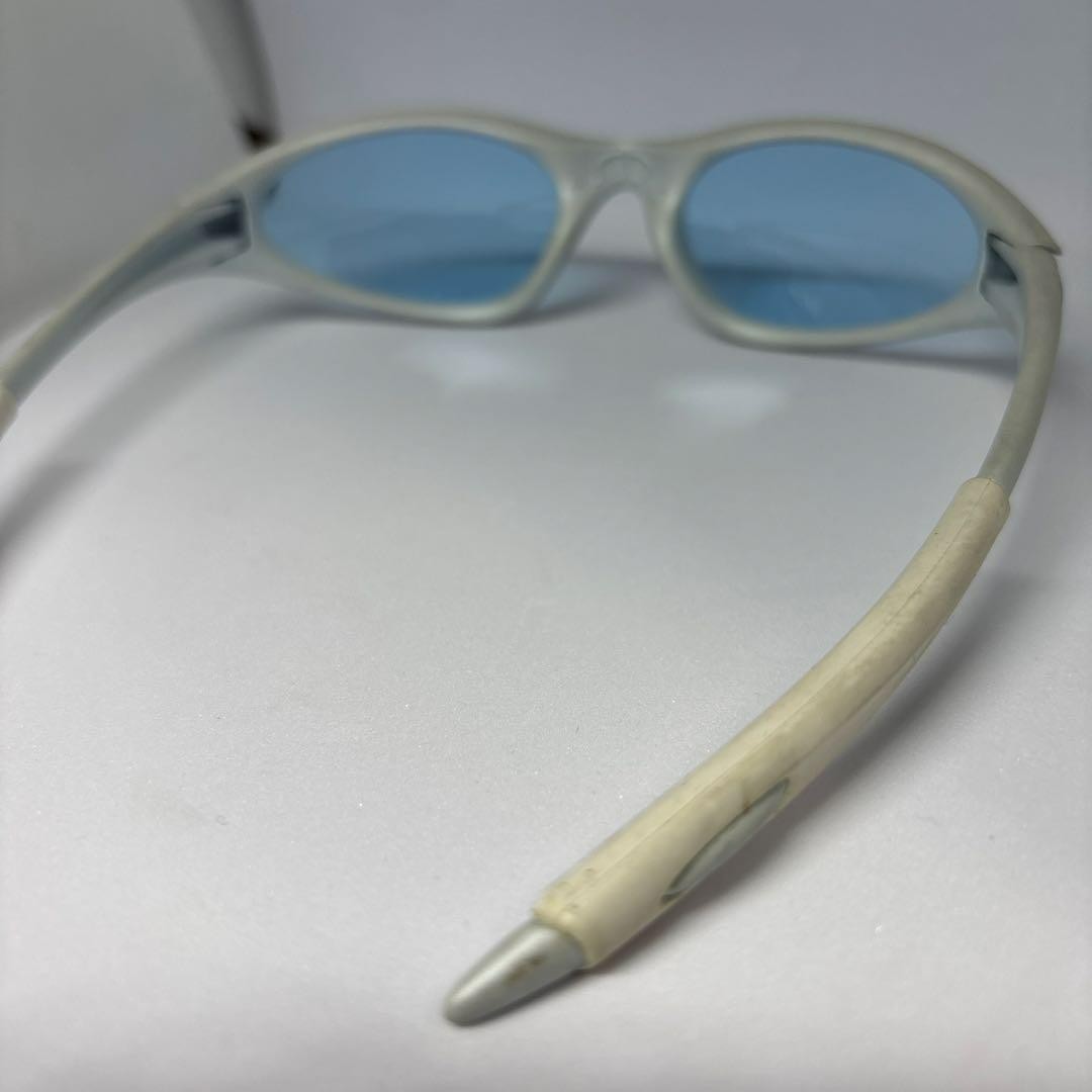 OAKLEY Minute Sunglasses 90s Tech Style Gray-Blue Frame MADE in USA