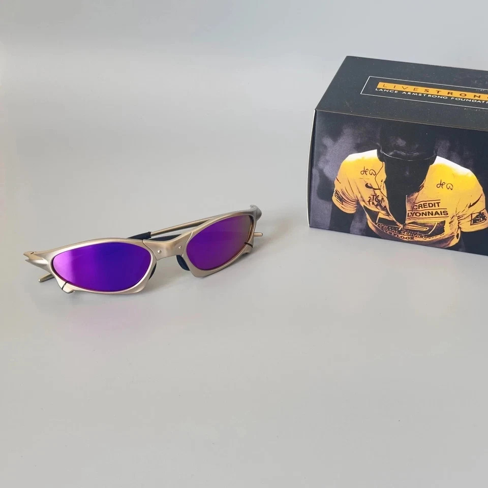 Oakley Penny & Juliet X-Mental Sunglasses Silver Frame/Purple Lens