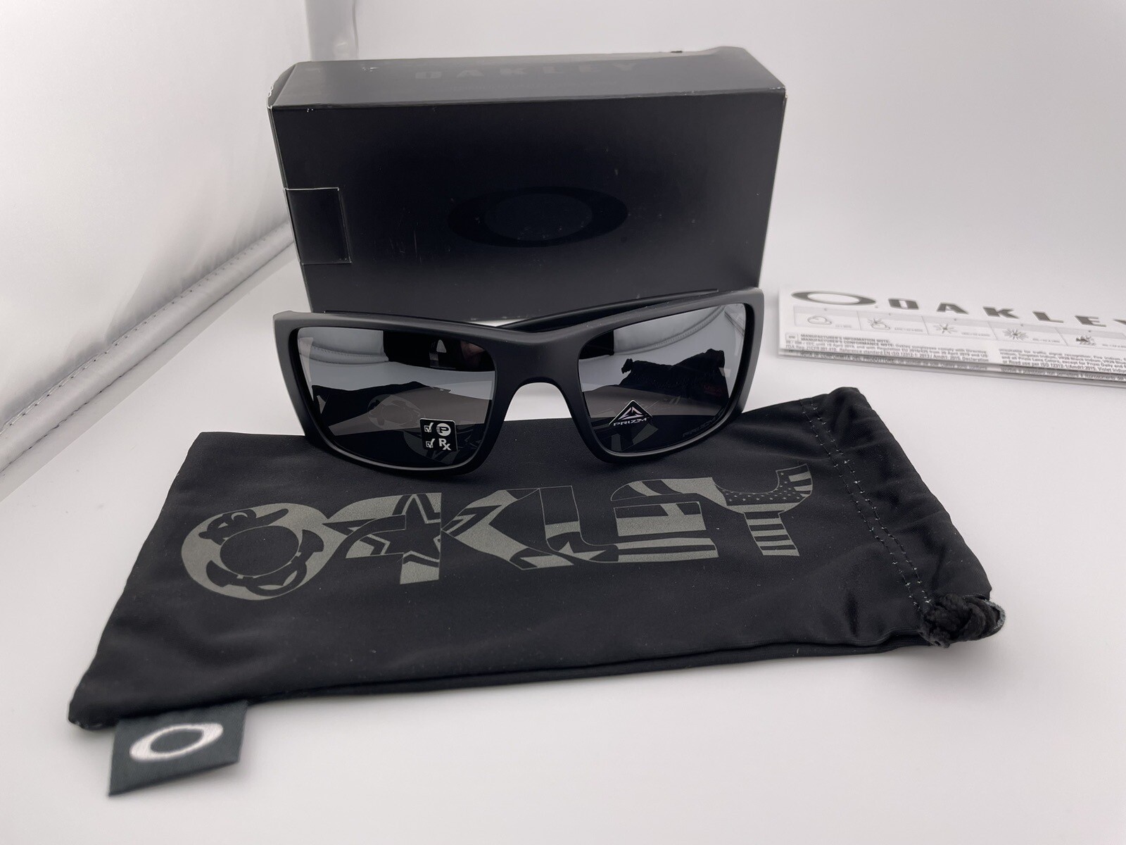 OAKLEY FUEL CELL SI ARMED FORCES PRIZM MATTE BLACK POLARIZED SUNGLASSES 9096-L0