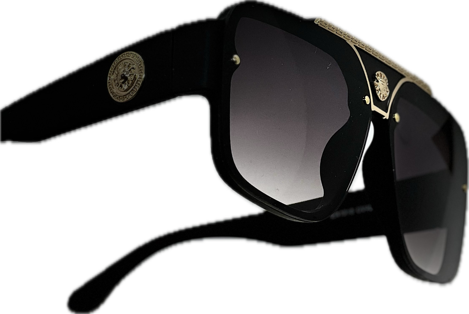 MEN SQUARE DESIGNER SHADES RETRO GOLD RAPPER CLASSIC RETRO LUXURY MODEL EYEWEAR