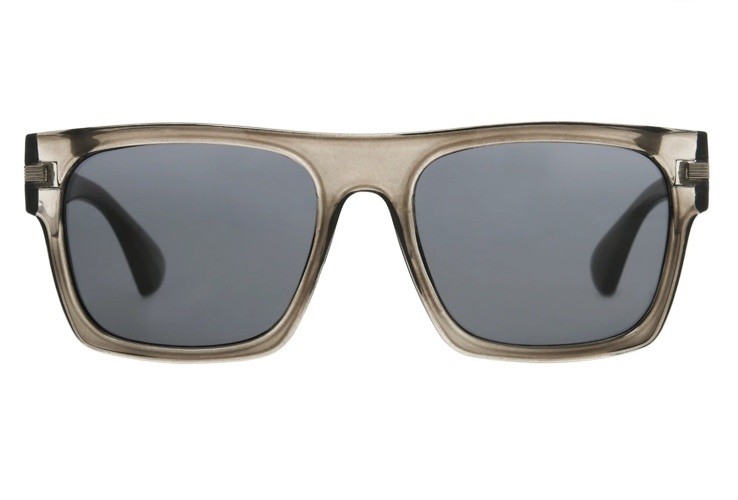 New Foster Grant Men’s Flattop Fashion Full Rim Smoked Tinted Sunglasses Gray