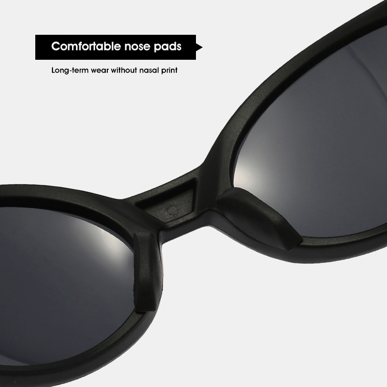 Men Women Polarized Oval Fashion Sunglasses Cycling Outdoor Sport Shade Glasses