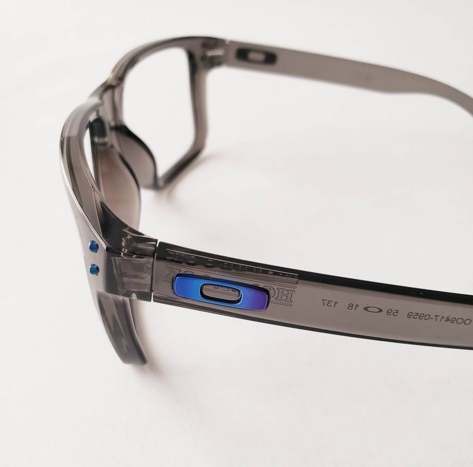 Oakley Holbrook XL Grey Smoke Blue Icons Replacement Frame Only Authentic OO9417