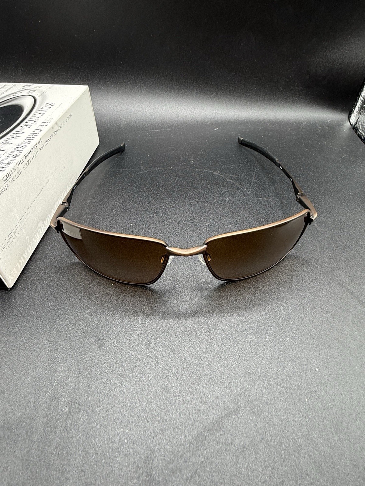 Oakley Splinter Toast/Matte Black/Tungsten Irid 05-466 Spring Hinge New