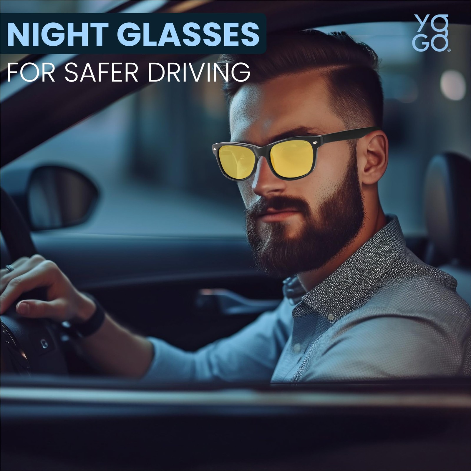 Night Driving Glasses for Men and Women,Polarized Night Vision Glasses