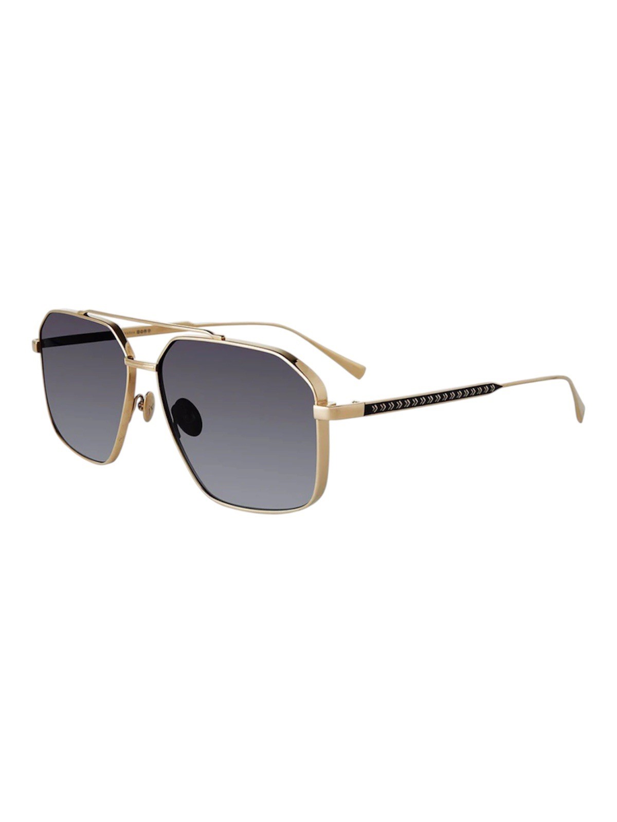 John Varvatos Men’s Navigator/Aviator-Style Sunglasses, Gold (SJV563)