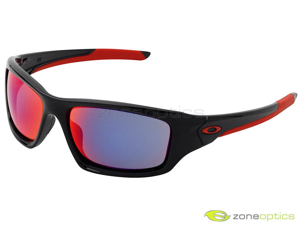 Oakley Valve Sunglasses OO9236-02 Polished Black/+Red Iridium