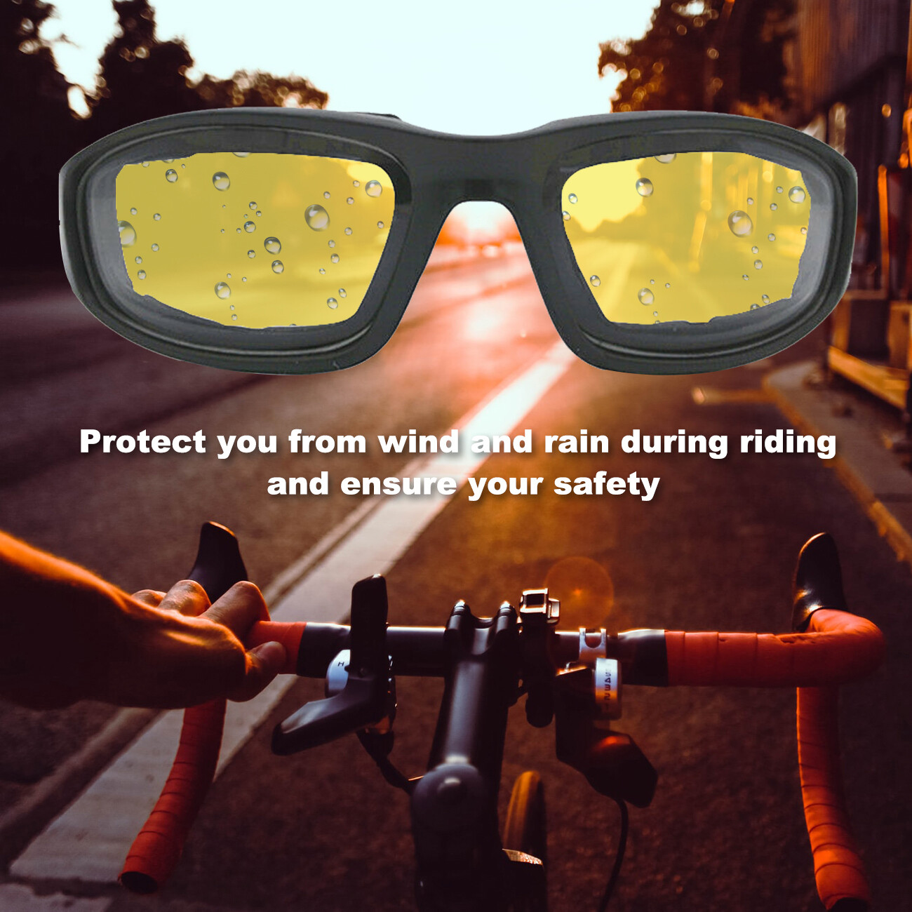 3x Motorcycle Riding Glasses Wind Resistant Bike Goggles UV Protection NEW HOT