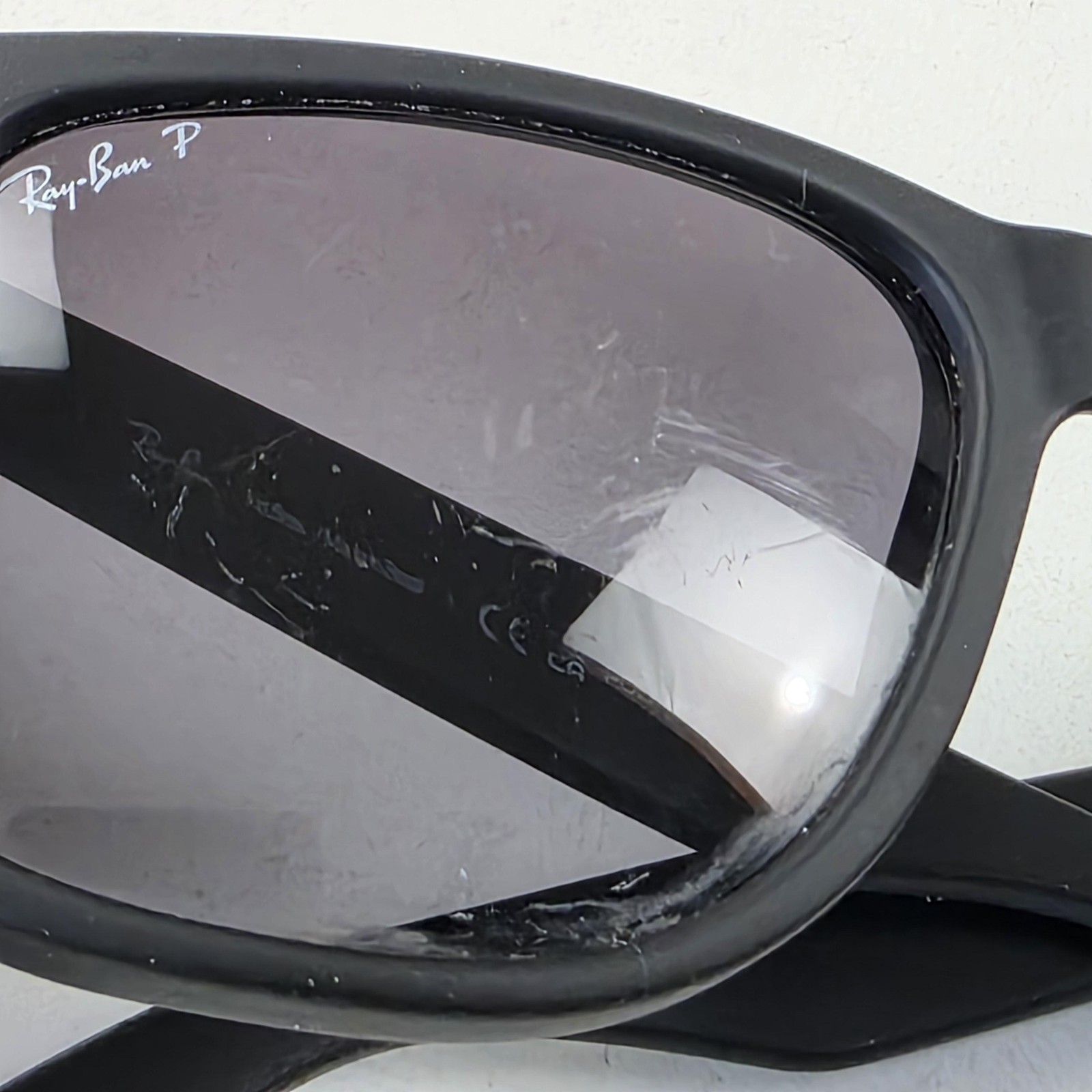 Ray-Ban RB4165L Justin Sunglasses Mens 57-16 Black Gray Polarized Square Brazil