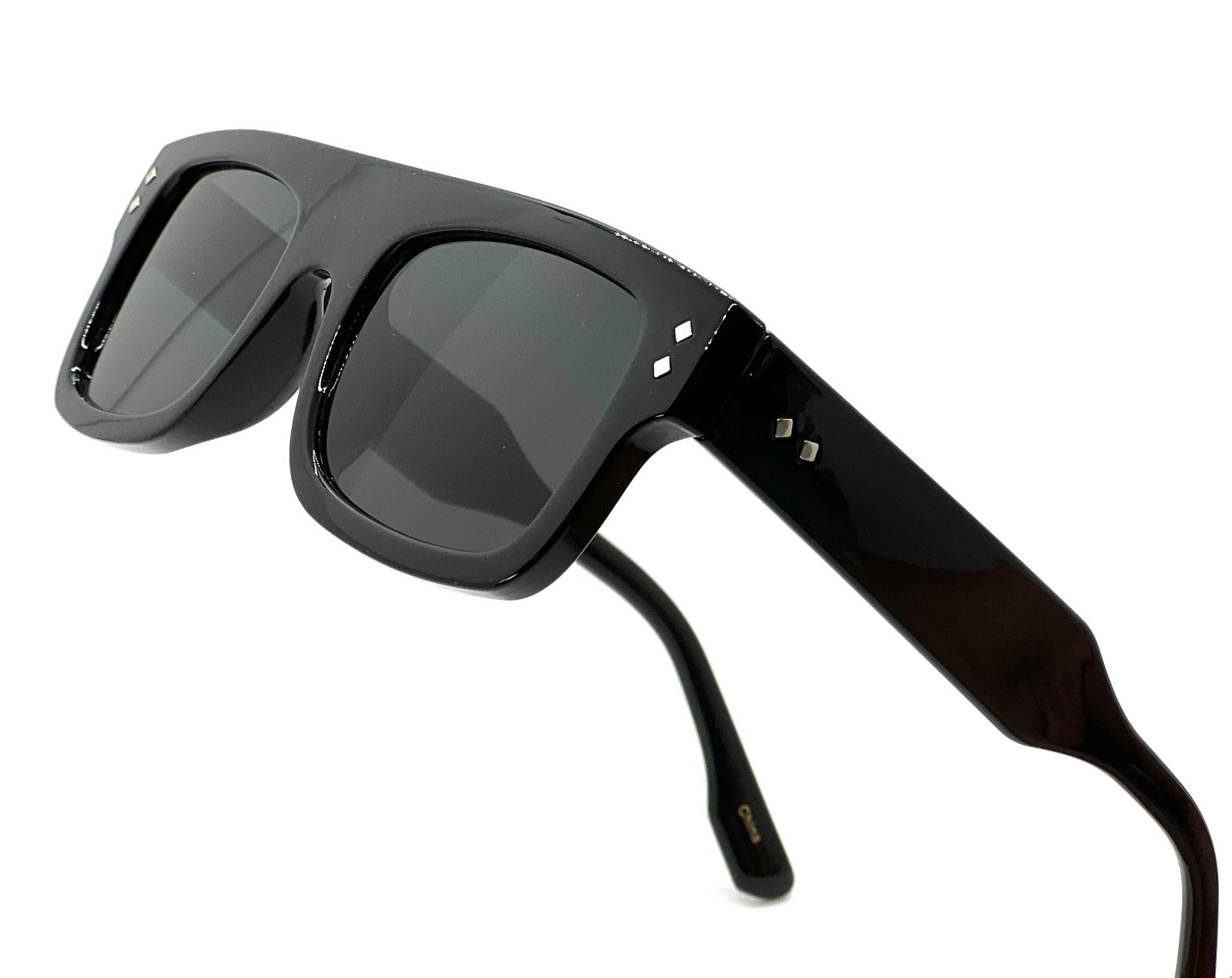 Square Cholo Sunglasses Super Dark OG LOC Gangster Style Black Rectangular Gafas