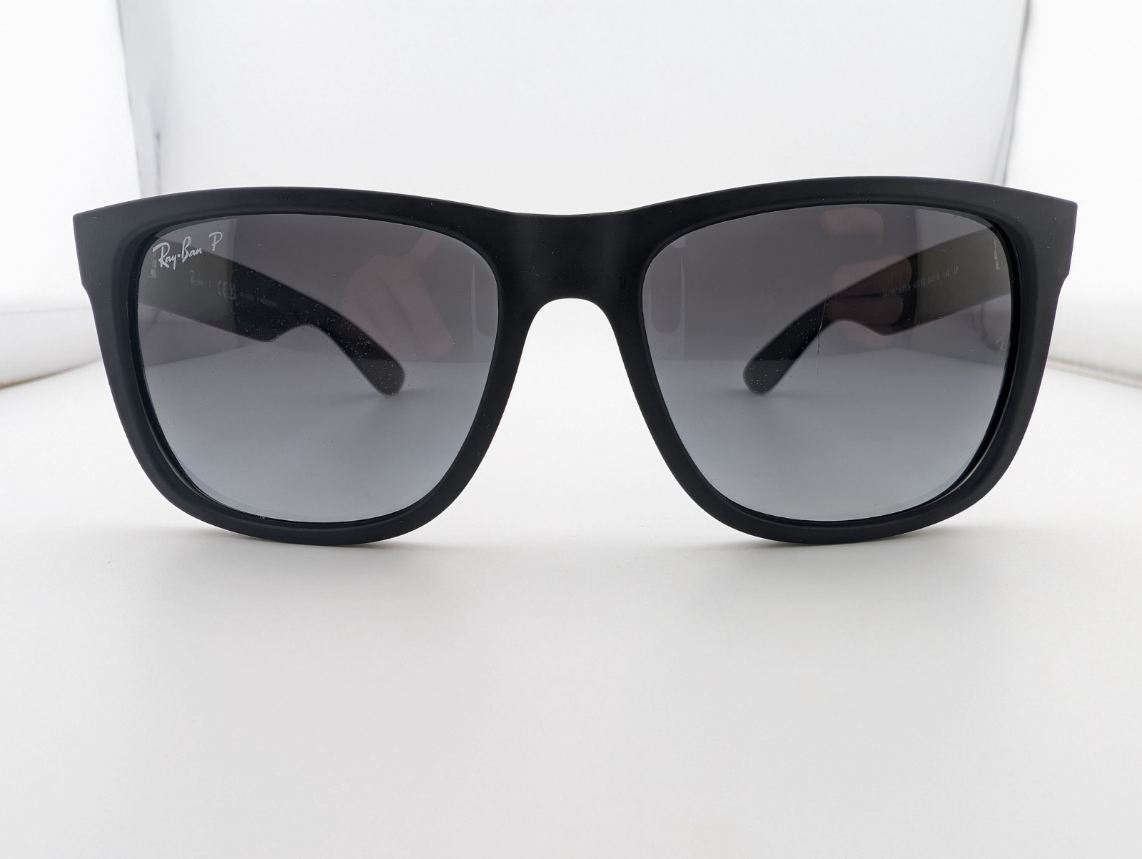 Ray-Ban Sunglasses, Polarized Lenses, Justin RB 4165 622/T3 3P Black, 54-16-145