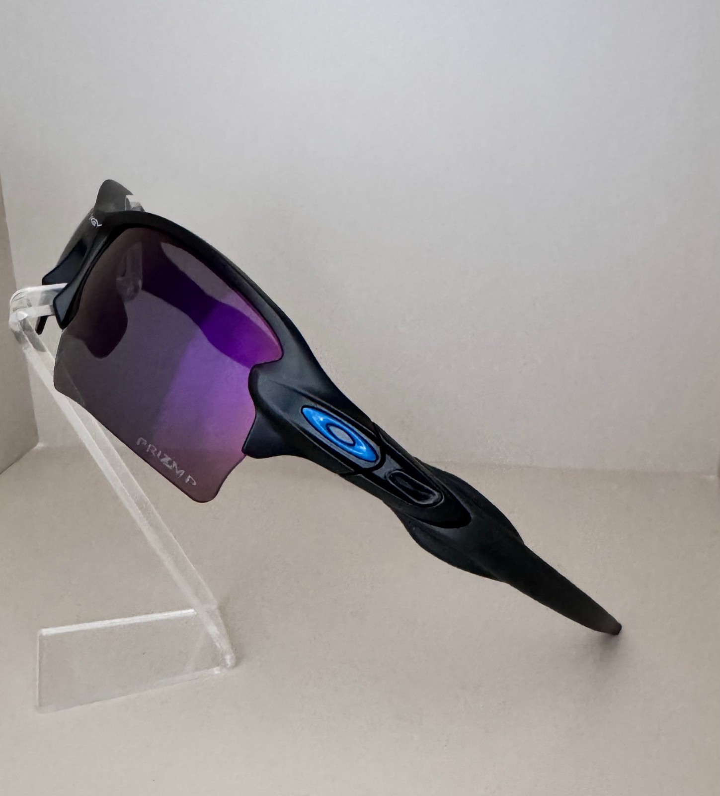 Brand new Oakley FLAK 2.0 XL sunglasses / polished black frame, purple PRIZM len