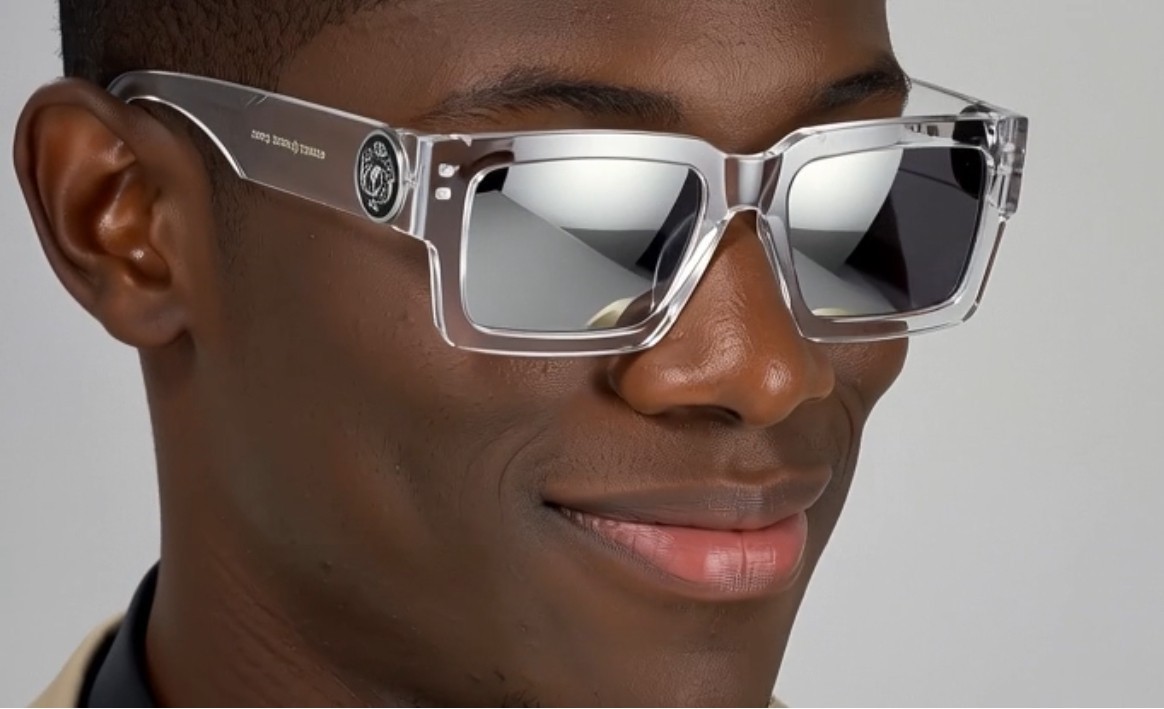 MEN GOLD LION HEAD MEDALLION SUNGLASSES CLASSIC CASUAL RETRO DESIGNER OUTDOOR