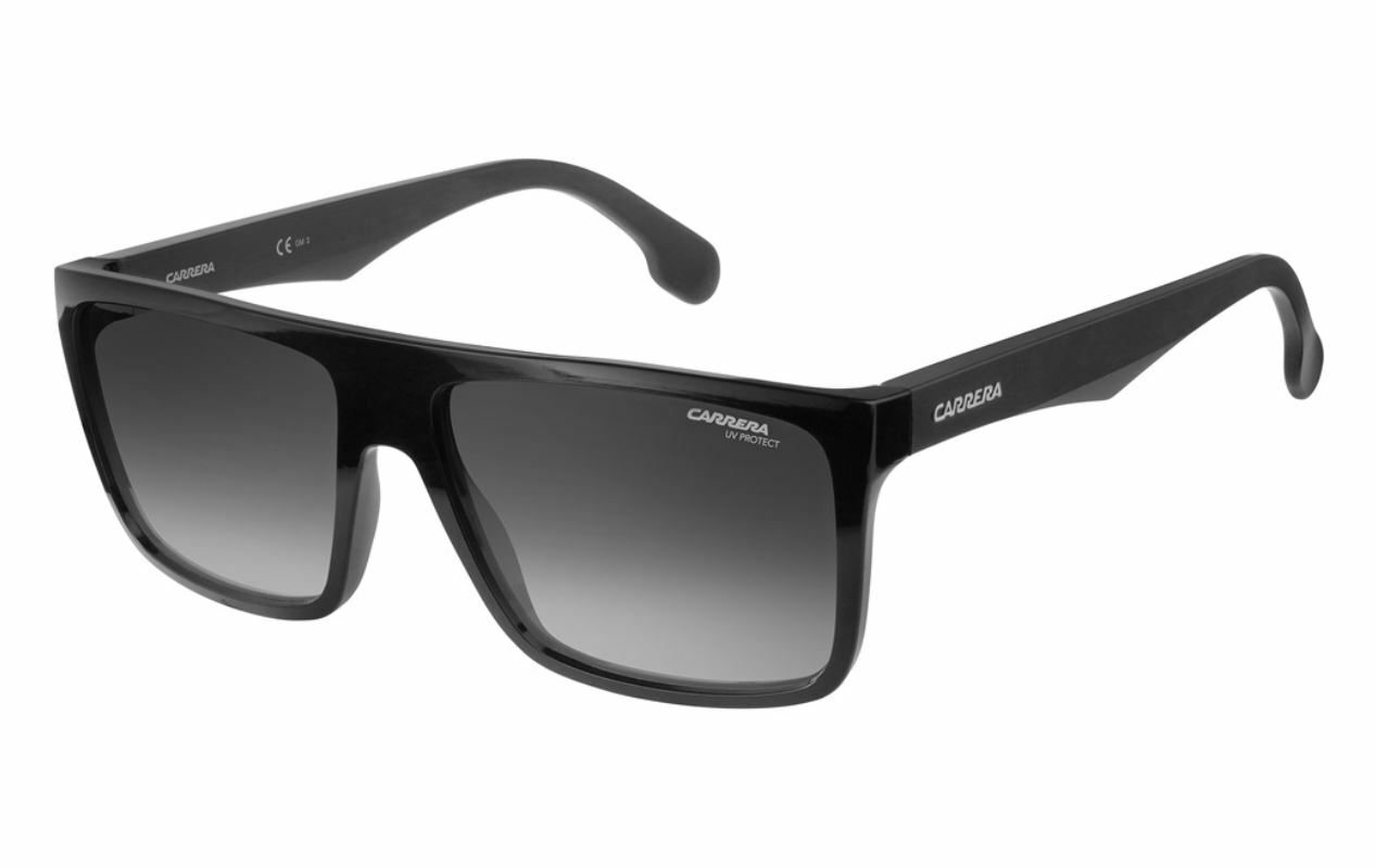 Carrera 5039/S Unisex Black Rectangular Sunglasses Motor Sports Retro UV Protect