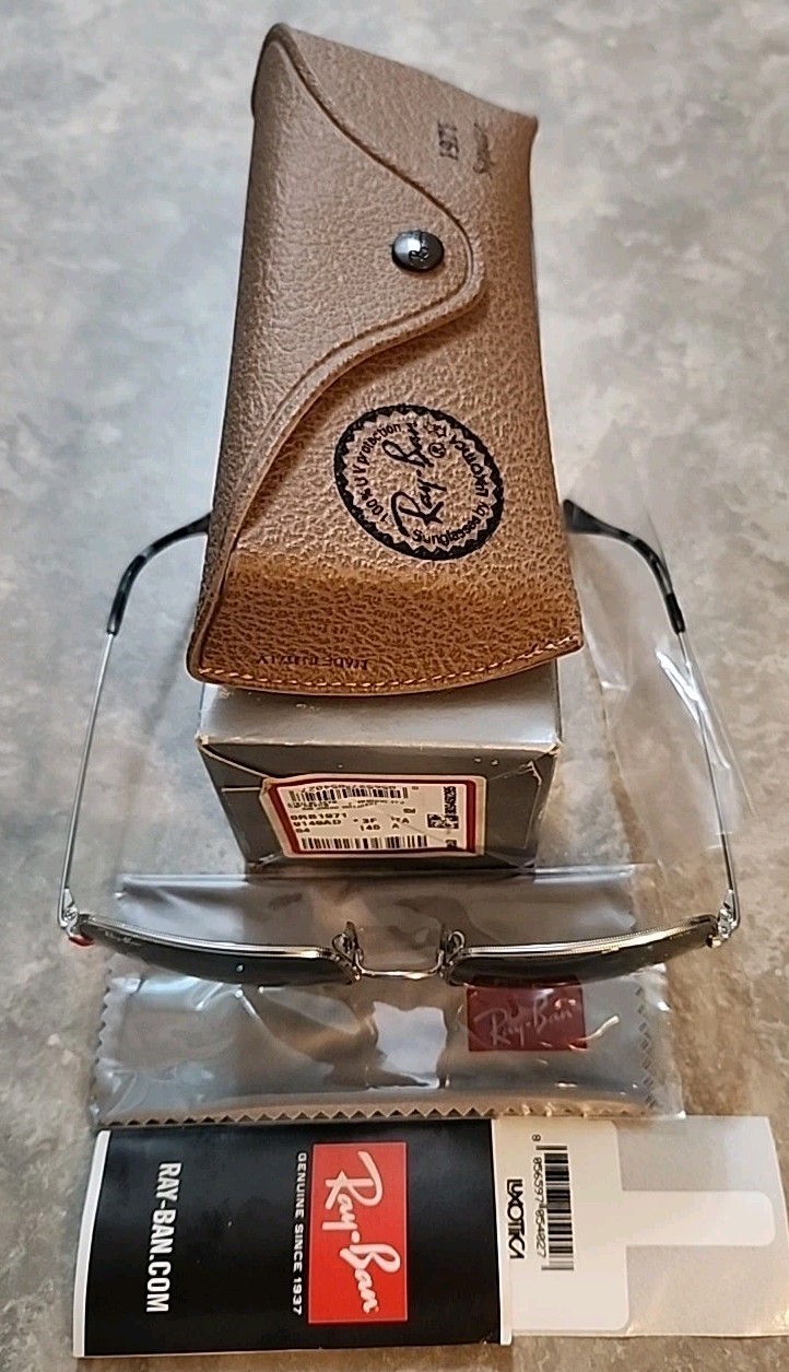 🔥 NEW AUTHENTIC RAY BAN SQUARE RB 1971 9149/AD SUNGLASSES SIZE:54-19-145