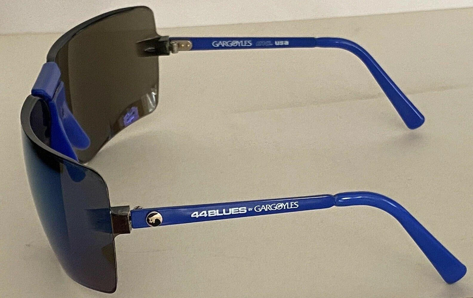 🇺🇸 1980’s Gargoyle Sunglasses 85MM – 44 Blue’s, Brian Bosworth / The – Boz !!