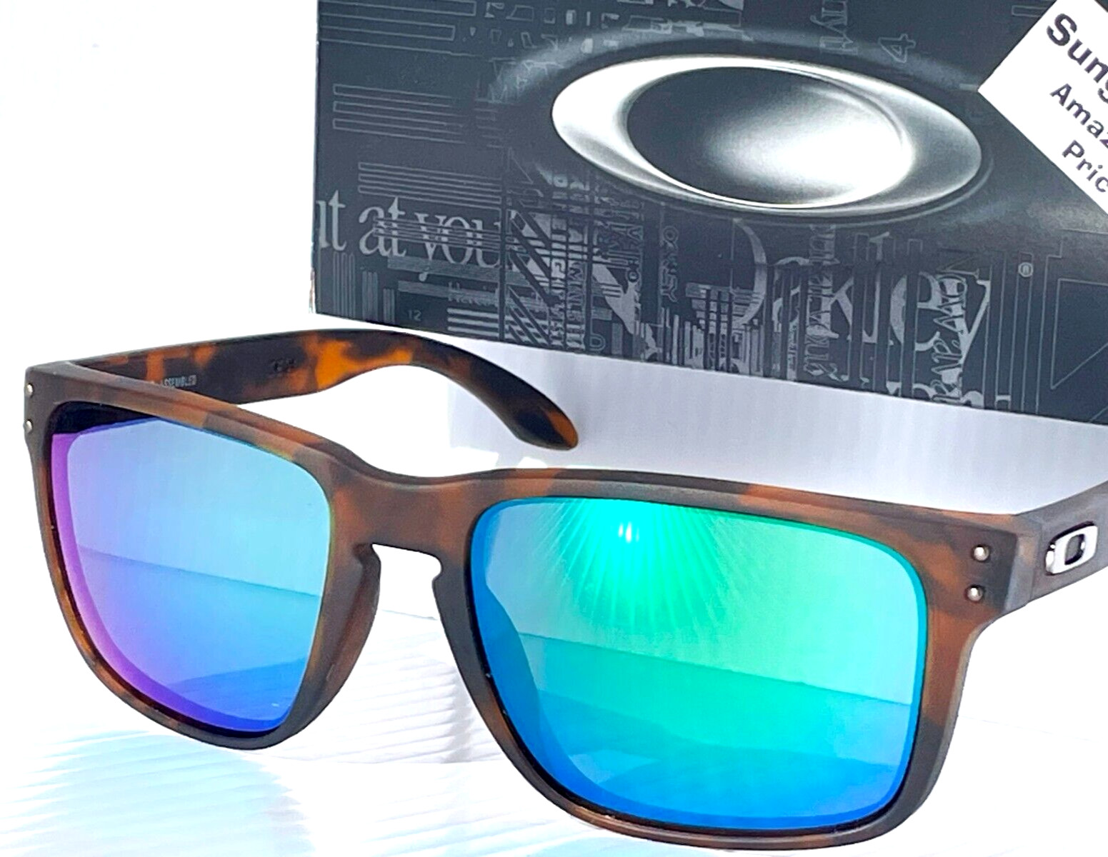 NEW Oakley HOLBROOK XL Matte Tortoise POLARIZED Galaxy Jade Lens Sunglass 9417