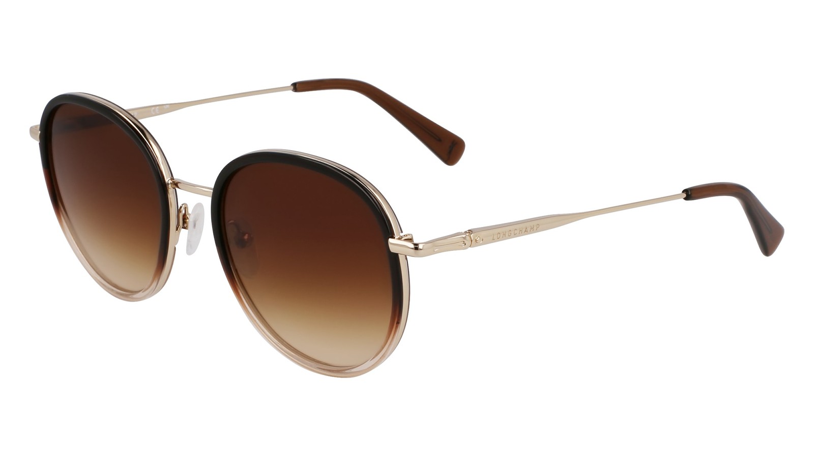 LONGCHAMP LO 176 S Gold/Gradient Brown 727 Size 52 Sunglasses