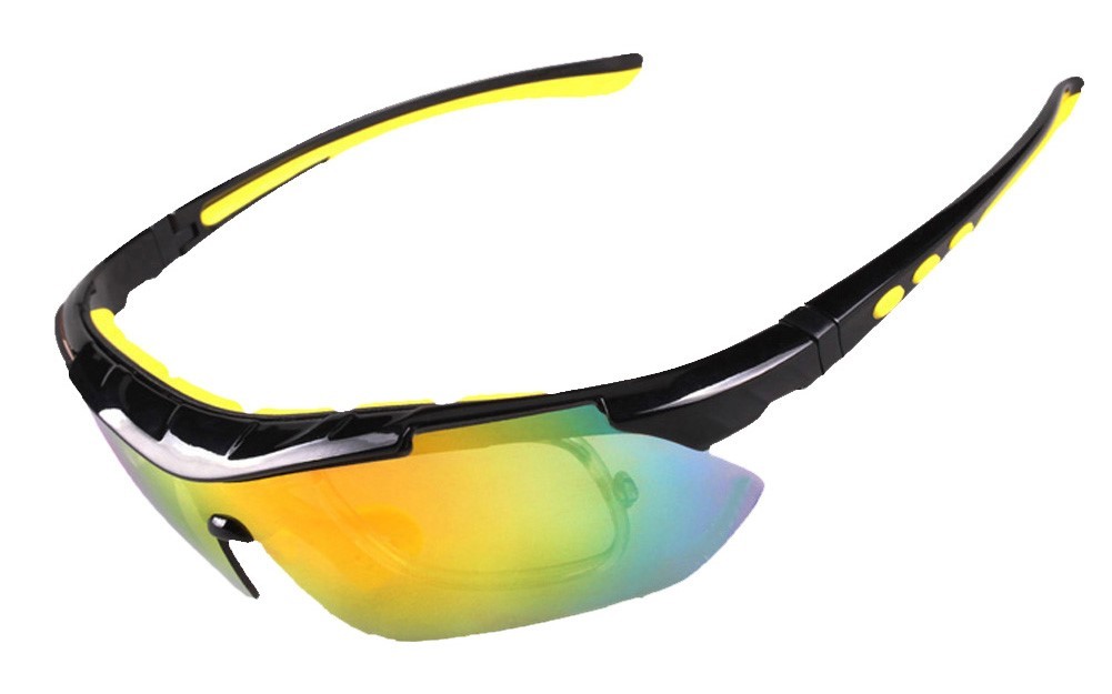 Polarized Sunglasses with 5 Interchangeable Lenses. 100% UVA  Sports 80mm