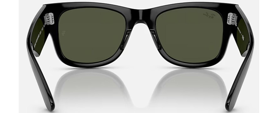 Mega Wayfarer Polished Black Green RB0840S 901/31 51-21