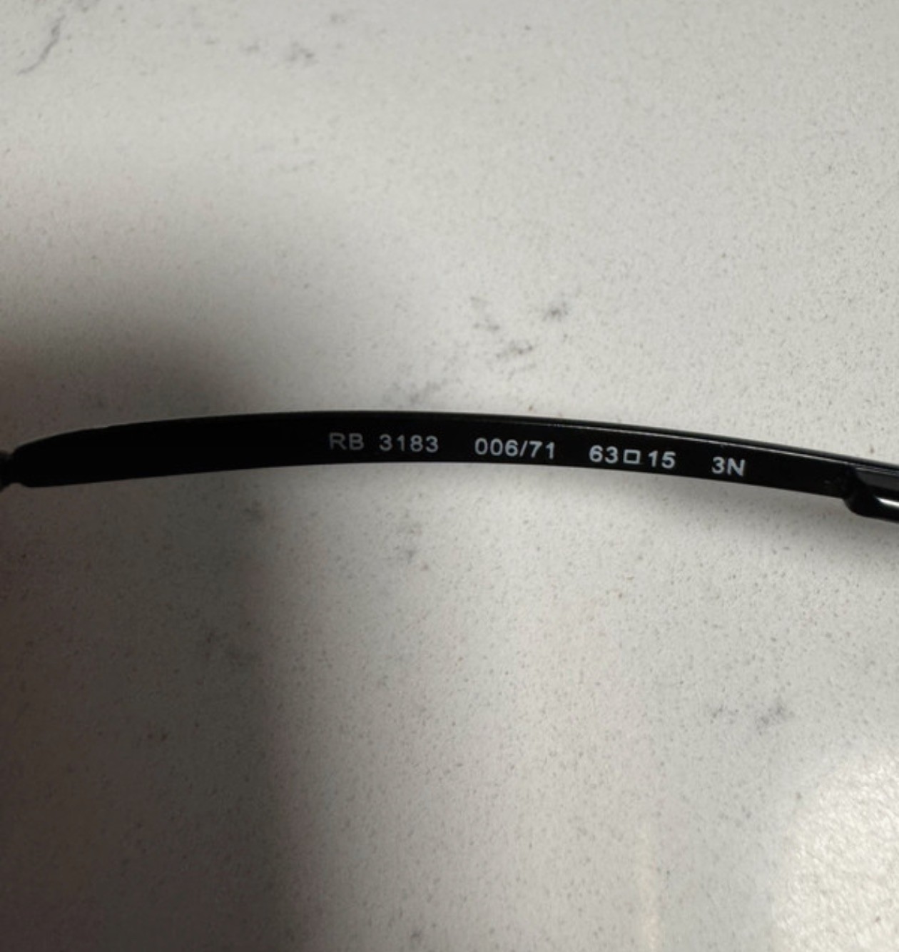 [RB3183-006/71_63] Unisex Ray-Ban Rectangle Sunglasses