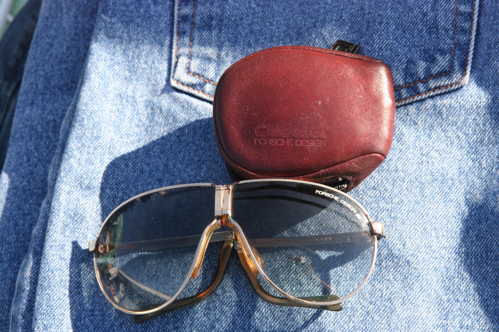 Porsche Design folding sunglasses with case