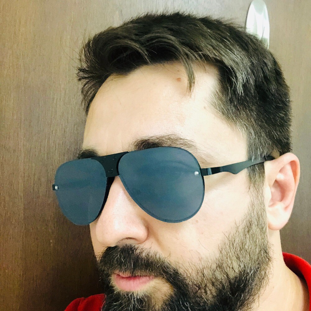 Sunglasses Men’s Fashion Metal Frame Pilot Style Shades Driving Sports Outdoor