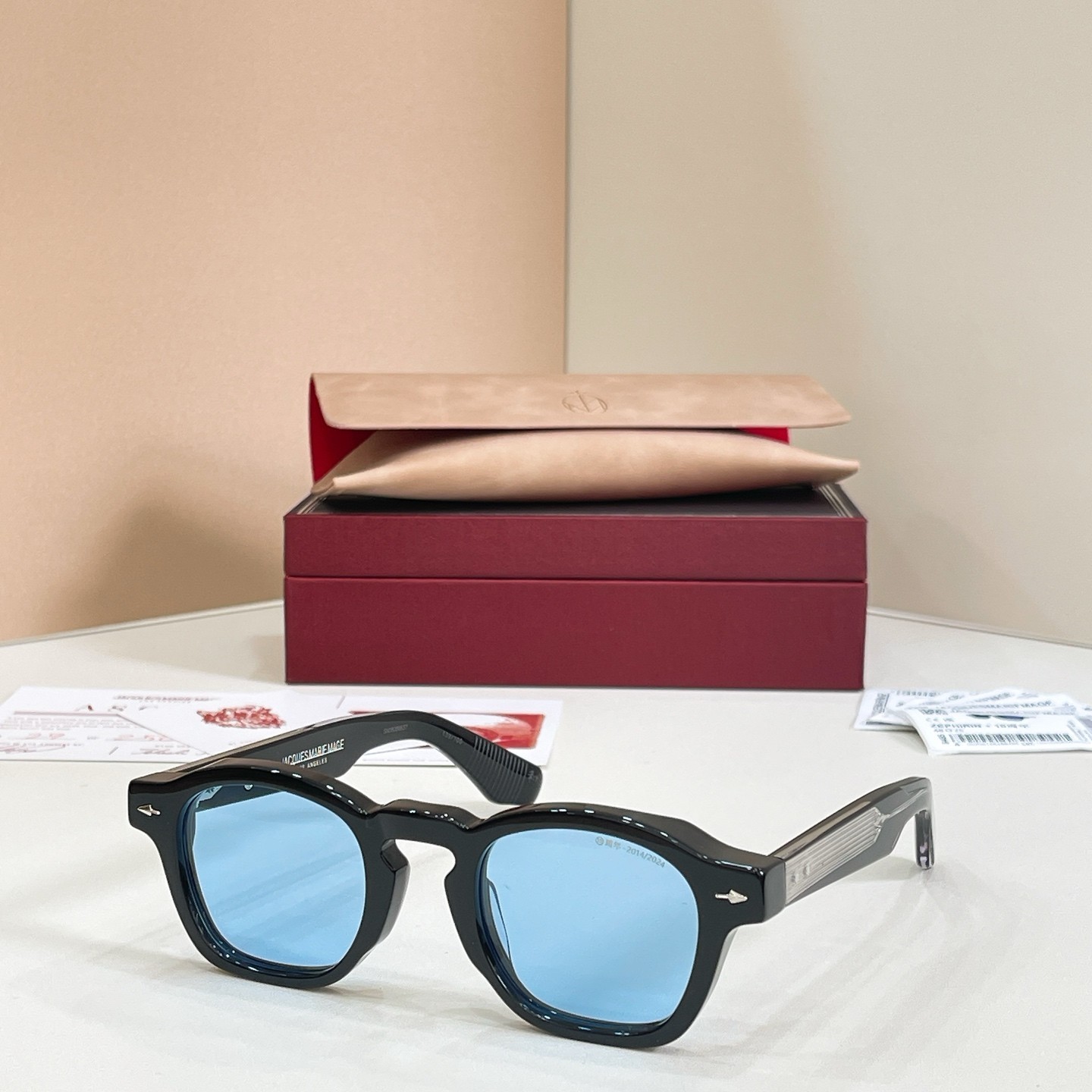 Jacques Marie Mage ZEPHIRIN 10th Anniversary Eyeglasses Black/Blue 44-25 146mm