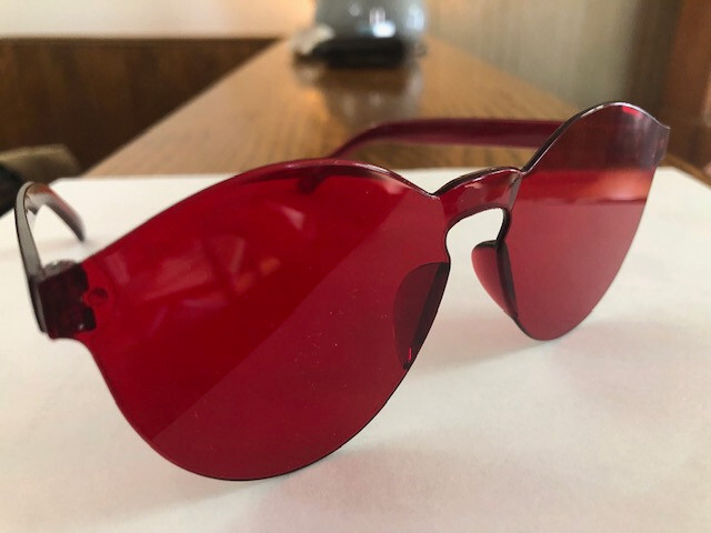 2024 NEW A24 CIVIL WAR MOVIE DVD STYLE SUNGLASSES CANDY APPLE RED US SHIPPER!!!