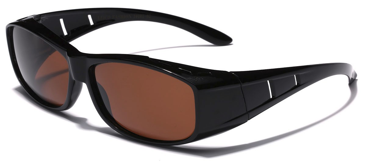 Medium POLARIZED Sunglasses FIT OVER Prescription RX Eye glasses for Men Women