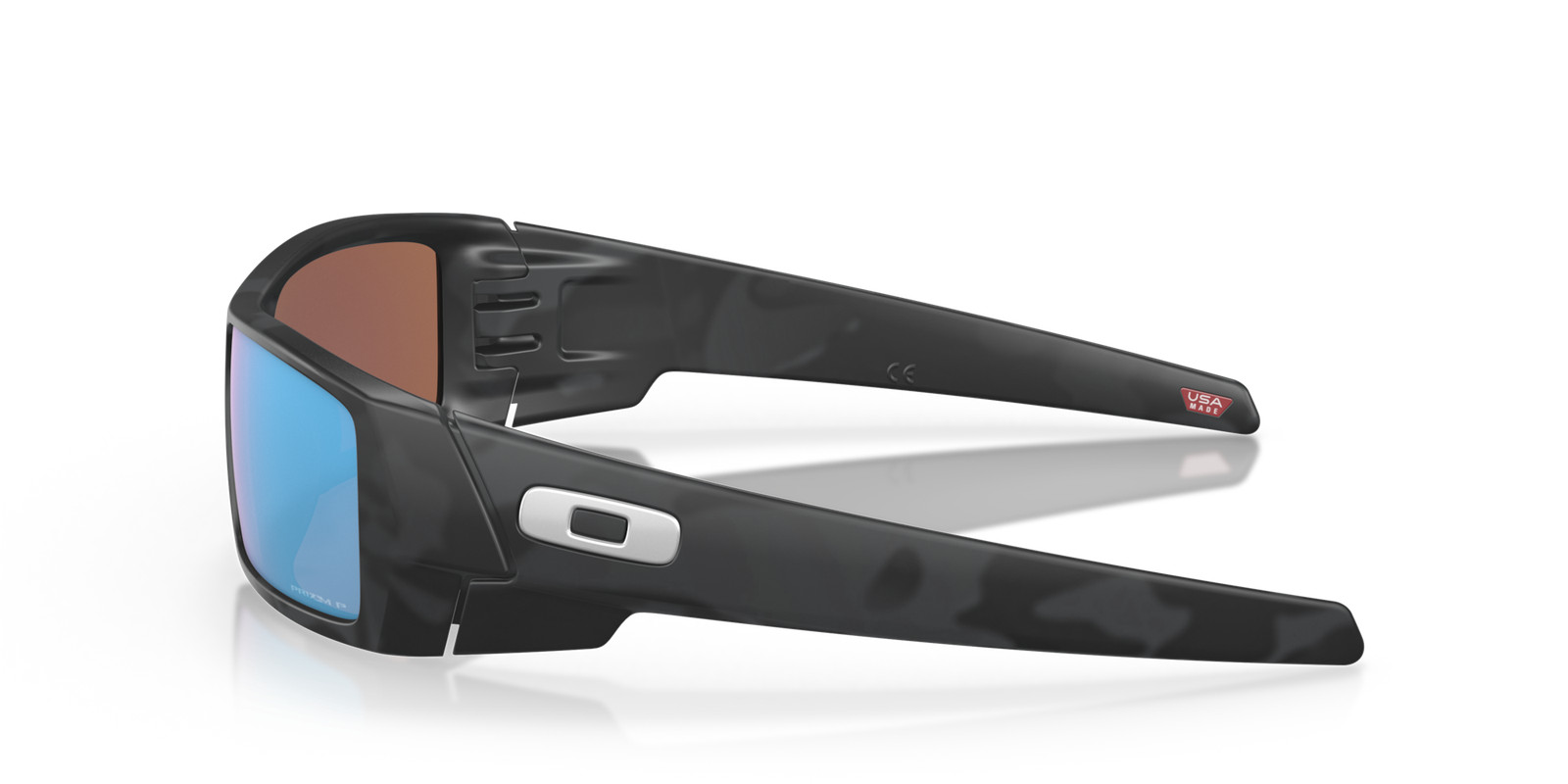 Oakley Gascan Matte Black Camo/Prizm Deep Water Polarized 60 mm Sunglasses
