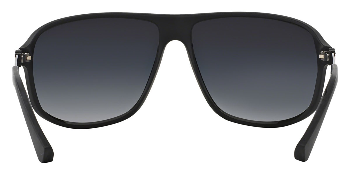 Emporio Armani Man Sunglasses EA4029 50638G 64mm Rubber Black – Grey Lens – NEW