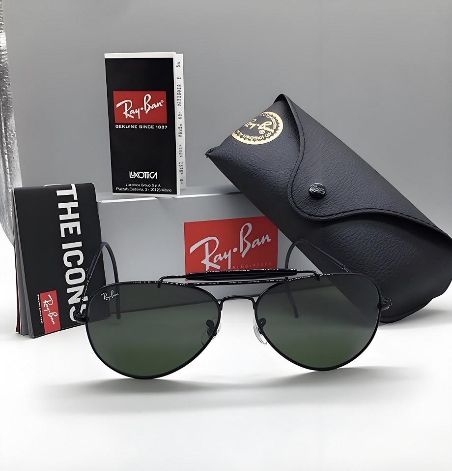 HOT GREEN RB3030 RAY-BAN OUTDOORSMAN SUNGLASSES KT-9542
