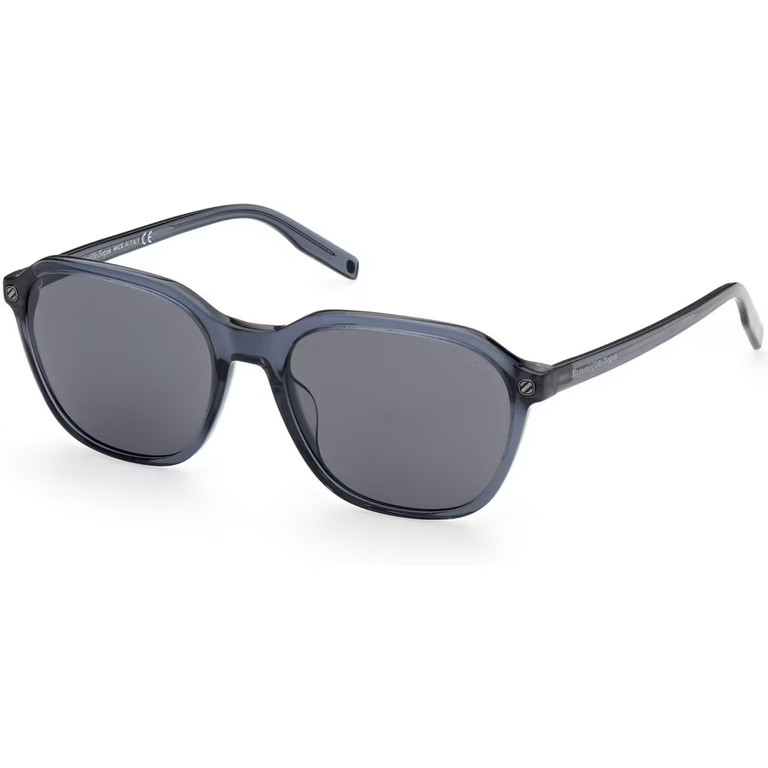 Ermenegildo Zegna EZ0194 20A Blue Square Plastic Sunglasses Frame 55-18-145