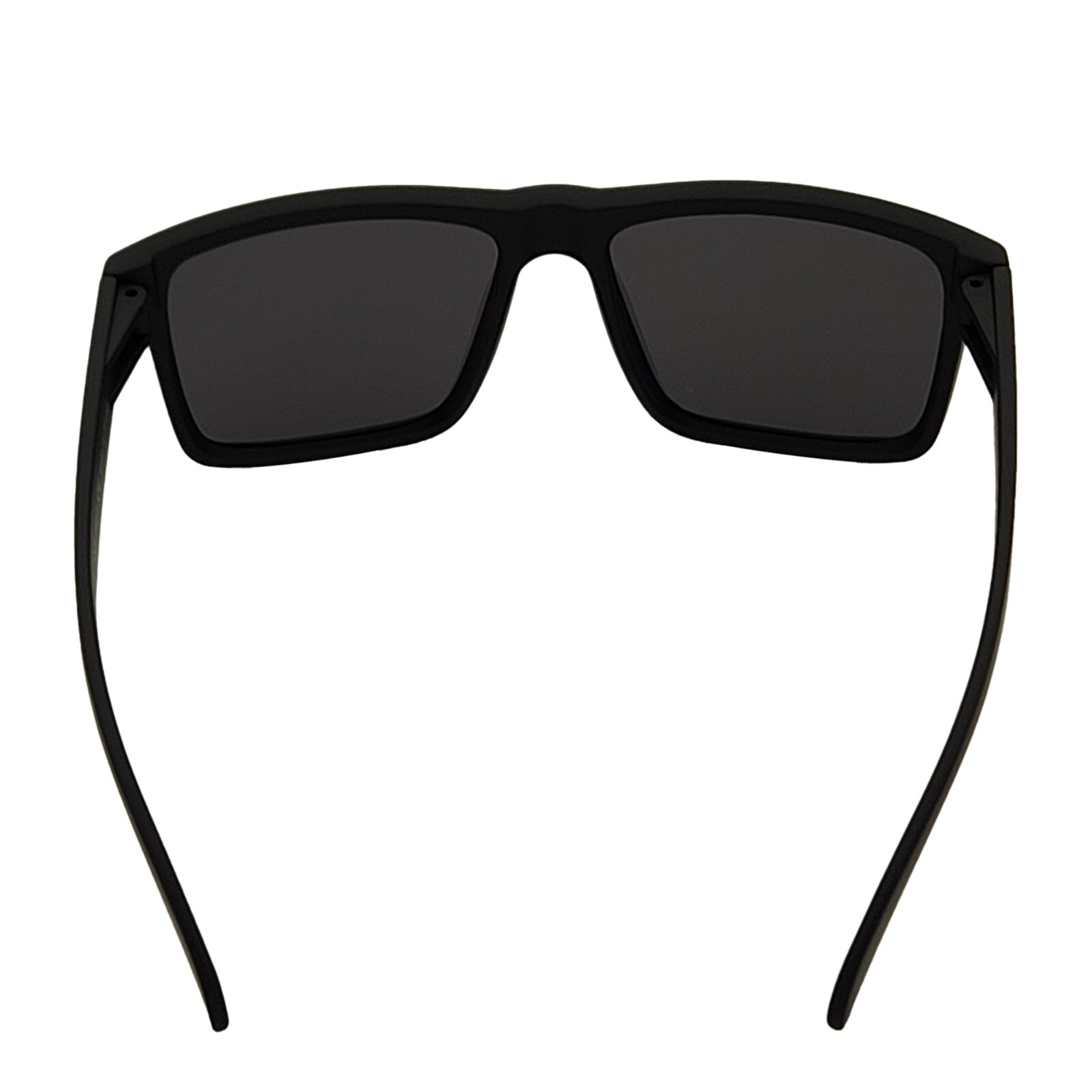 Men’s Polarized Square Sunglasses Matte Black Frame Dark Smoke Lens Z80 NIB