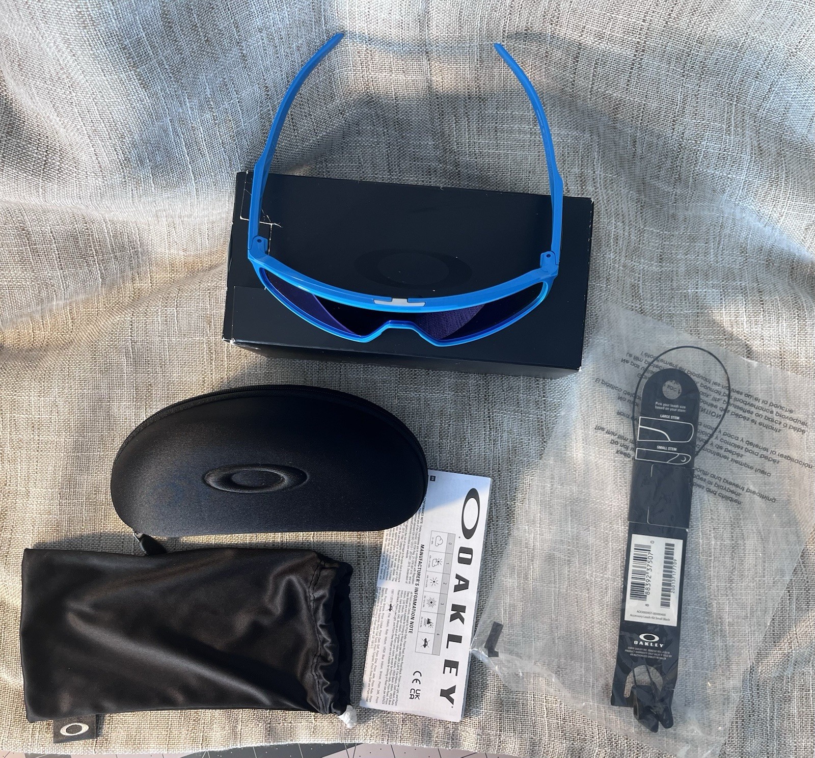 Oakley Sutro OO9406 Shield Sunglasses Blue Frame Mirrored Blue Lenses