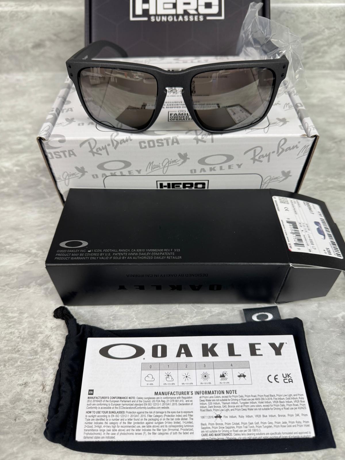 OAKLEY | NEW | HOLBROOK XL | 9417 – 30 | STEEL | PRIZM BLACK