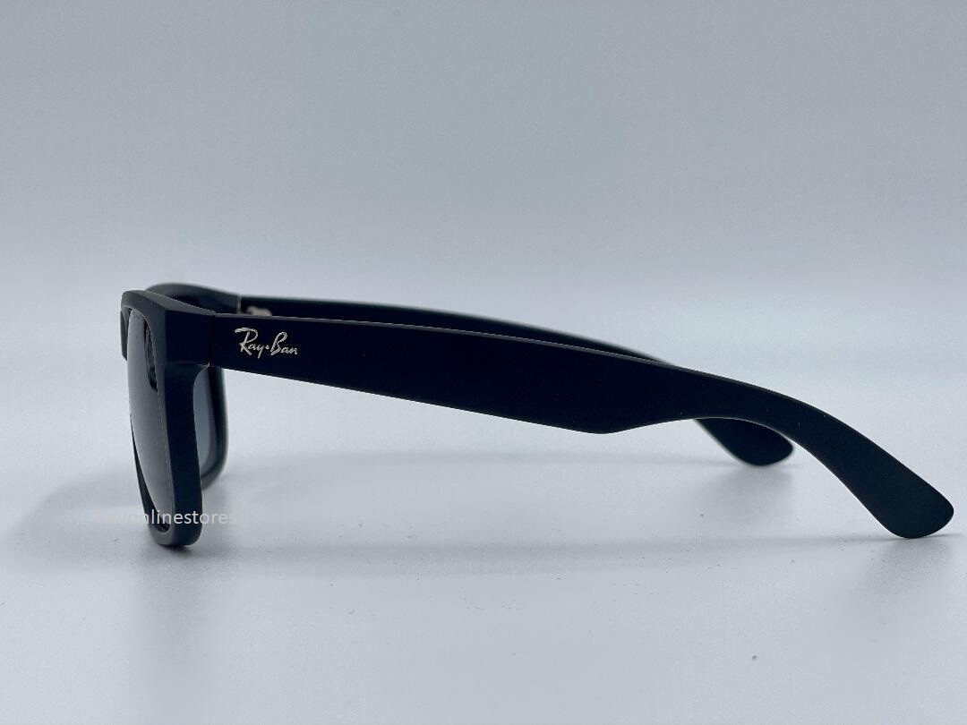 Ray Ban Justin Matte Black RB4165 622/T3 55mm Gradient Polarized Sunglasses New