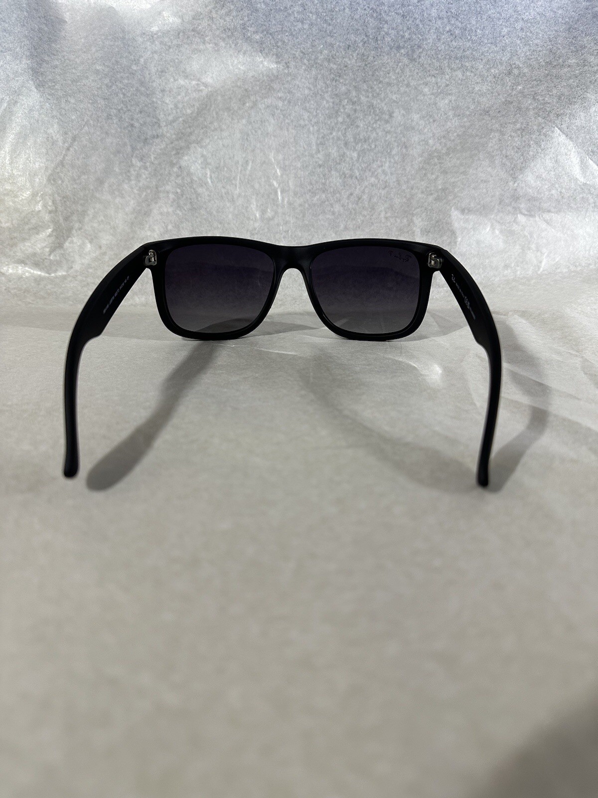 Ray Ban JUSTIN black/grey gradient RB4165 622/t3 54mm Polarized sunglasses NEW
