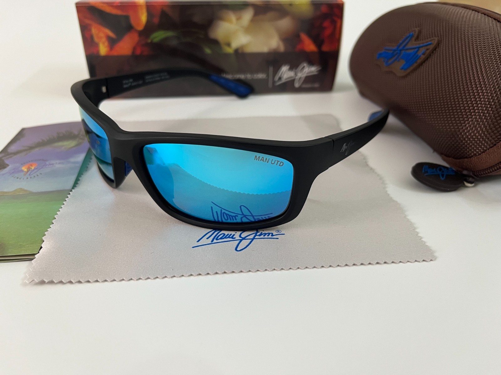Maui Jim Maui B766-08C Black Sunglasses Blue Polarized