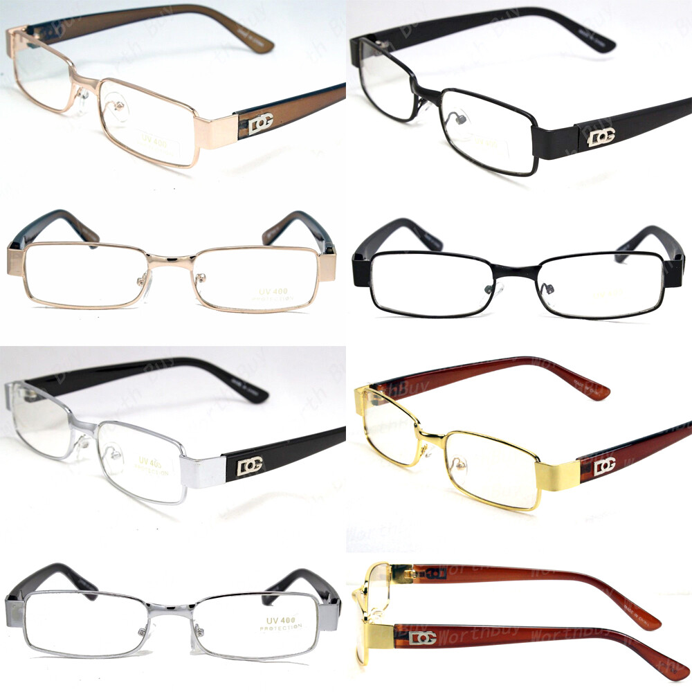 New Mens Womens Fashion Clear Lens Eye Glasses Designer Small Frame Full Rim RX
