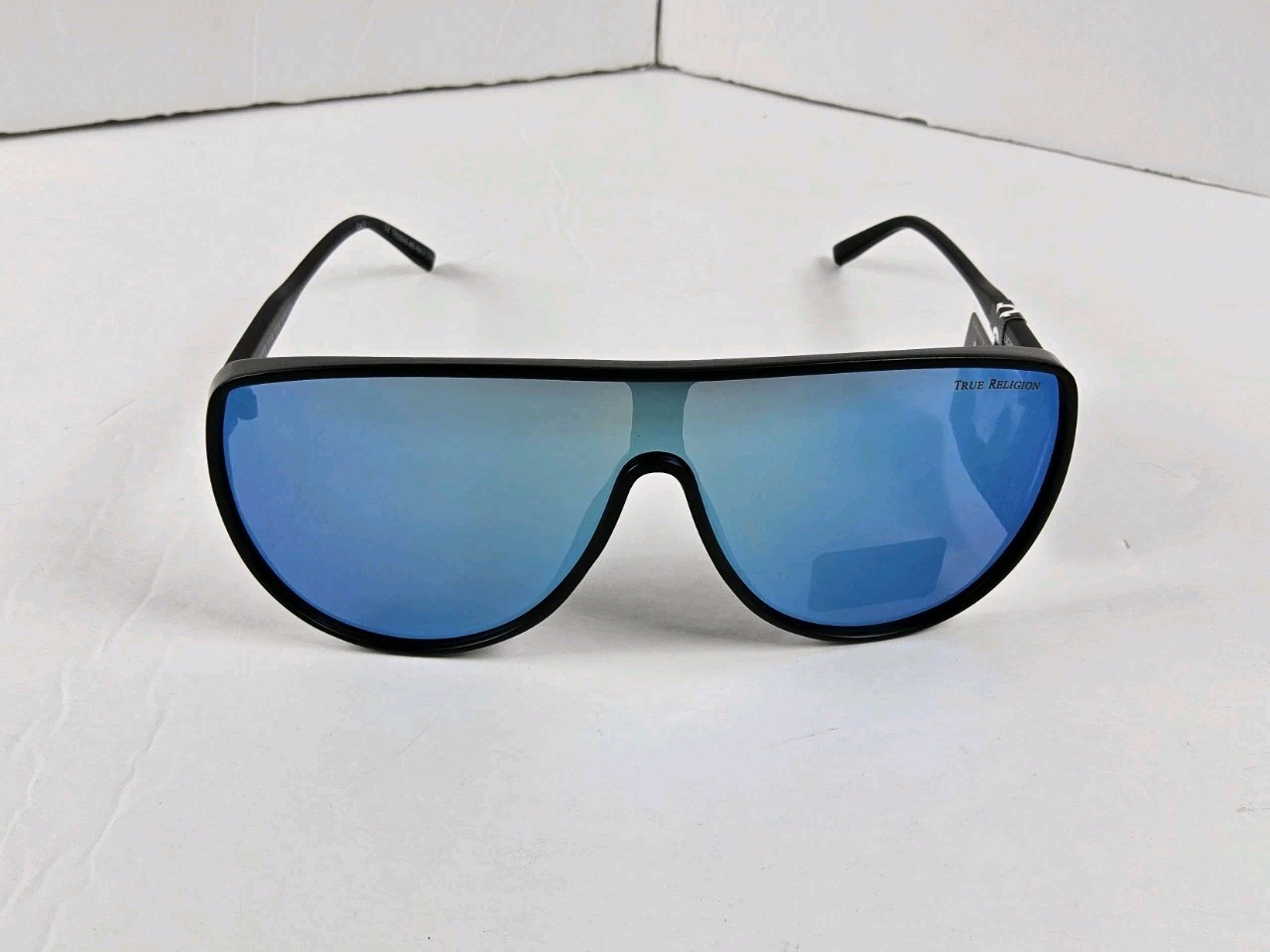 True Religion 100% UV Protection Black Trim Reflective Sunglasses