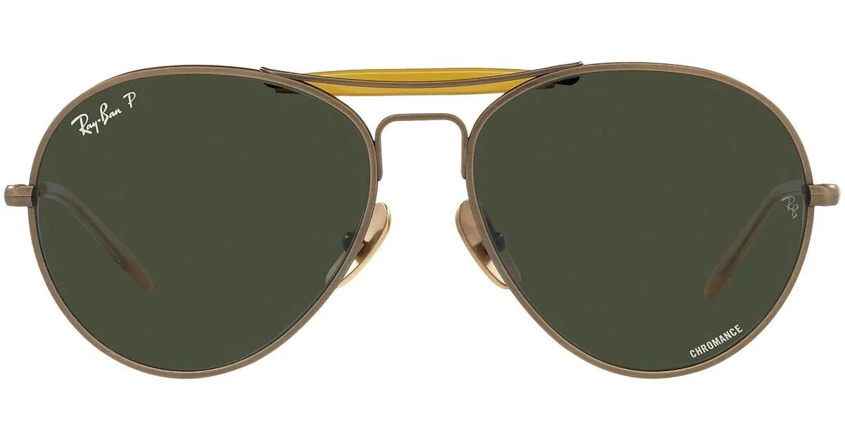 RAY-BAN Pilot Titanium Polarized Sunglasses – RB8063 – M 55-16mm