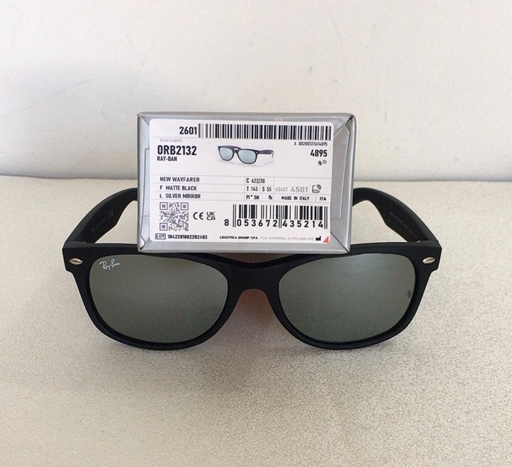 HOT Men Mirror Silver RB2132 RAY-BAN NEW WAYFARER SUNGLASSES GRW-9426