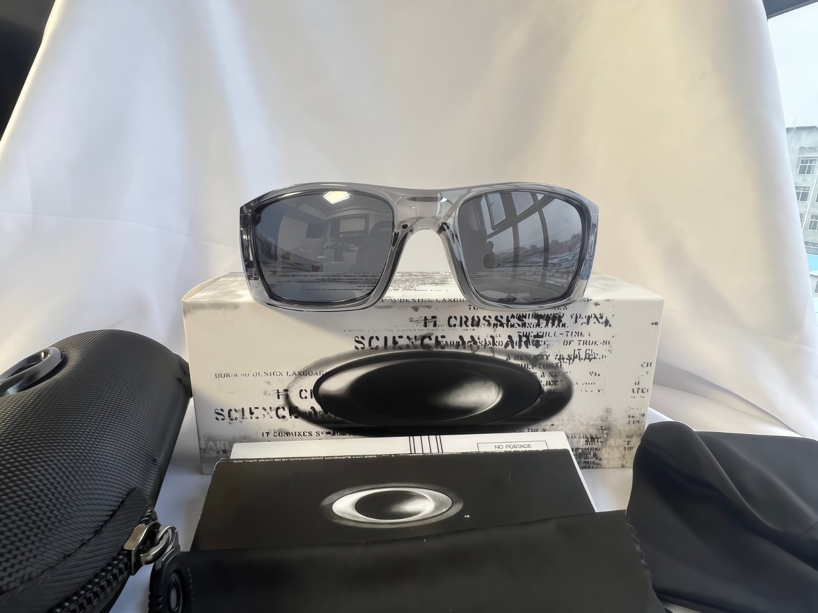 Oakley Fuel Cell Polarized OO9096 Transparency Gray Frame Gray Lens