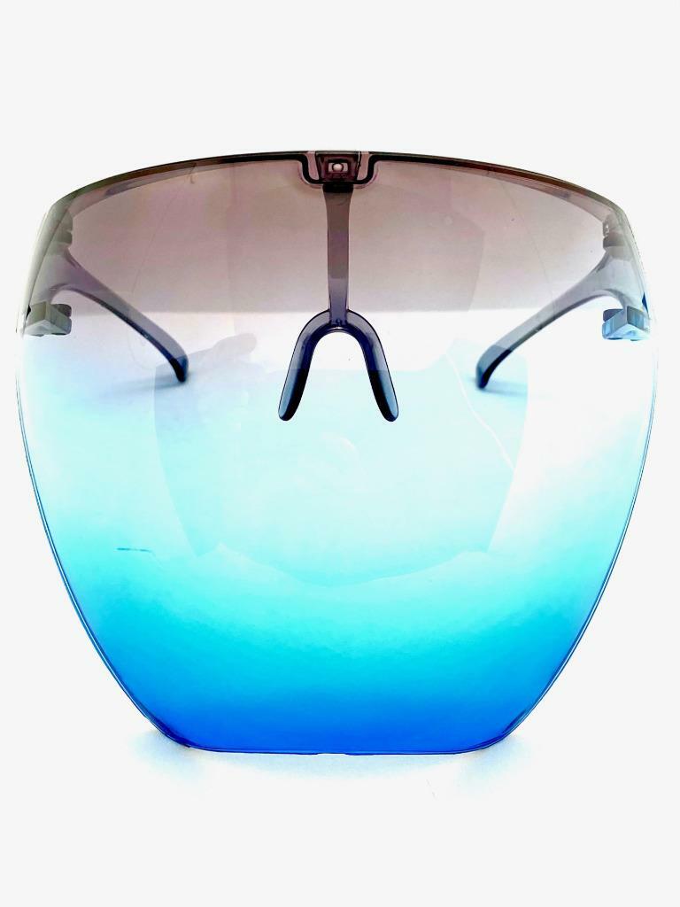 Oversized Bubble Face Shield Visor SUN GLASSES Protective Eyewear Anti Fog Lens