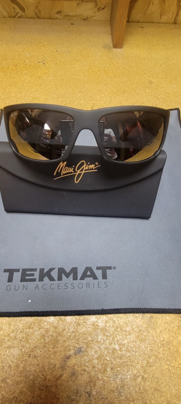 Maui Jim World Cup Black Rubber Polarized Sunglasses Gray