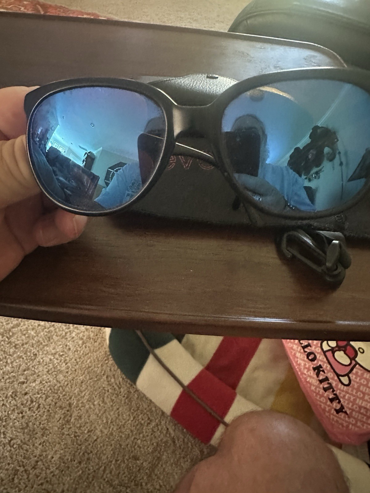 Revo Sunglasses Men Vintage Blue